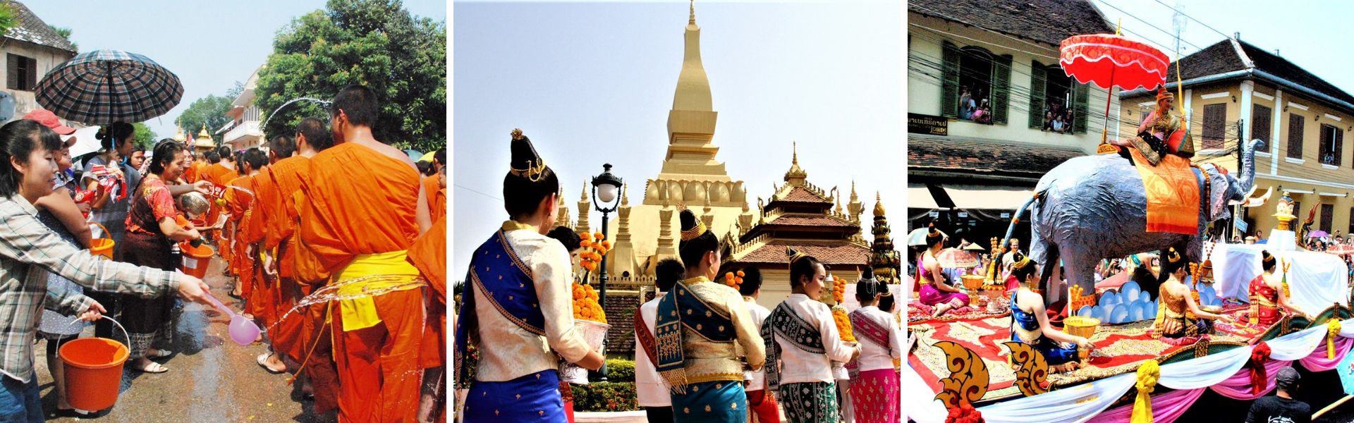 The Water Festival In Laos