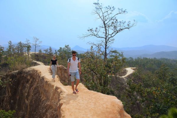 Day 6: Tathon - Chiang Dao - Pai. Chiang Dao Caves, Pong Duet Geyser, Historical Bridge, and Pai Canyon