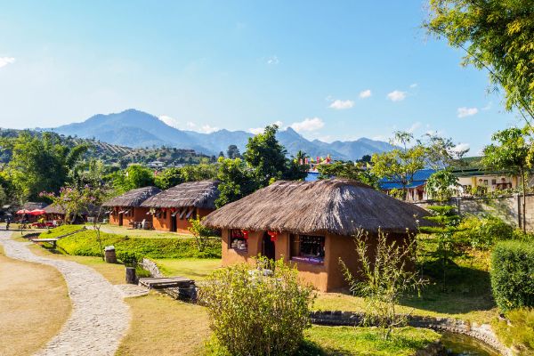 Day 7: Pai - Mae Hong Son. Santichon Chinese Village, Lod Caves, Fish Cave, City Temples